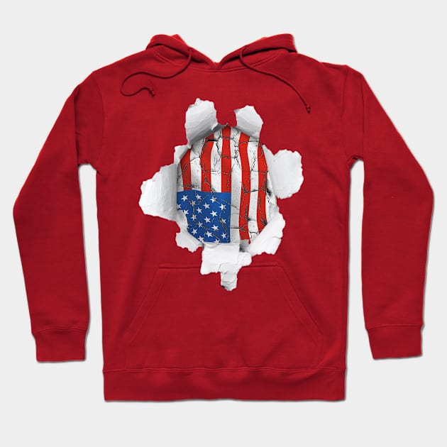 American inside and out, USA Hoodie by Totallytees55